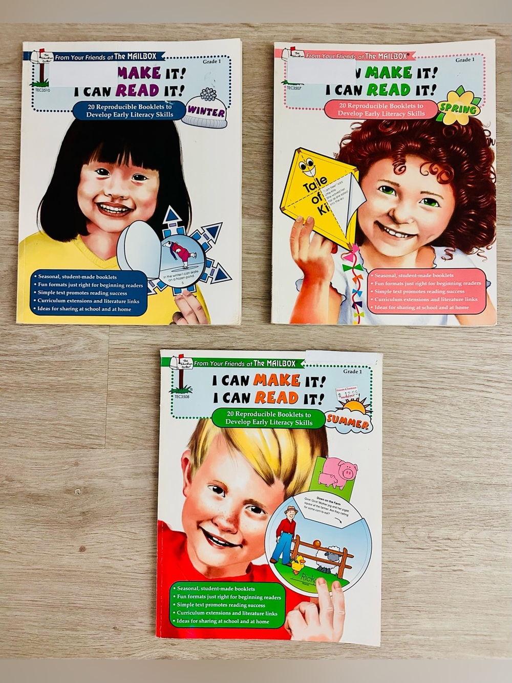 TEACHERS/HOMESCHOOL Bundle - THREE (3) Mailbox Reproducible Books, Grade 1